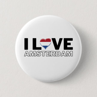 I LOVE AMSTERDAM - For real Amsterdam! Button