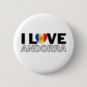 I LOVE ANDORRA - For real Andorrans! Button (Vorderseite)