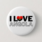 I LOVE ANGOLA - For real Angolans! Button (Vorderseite)