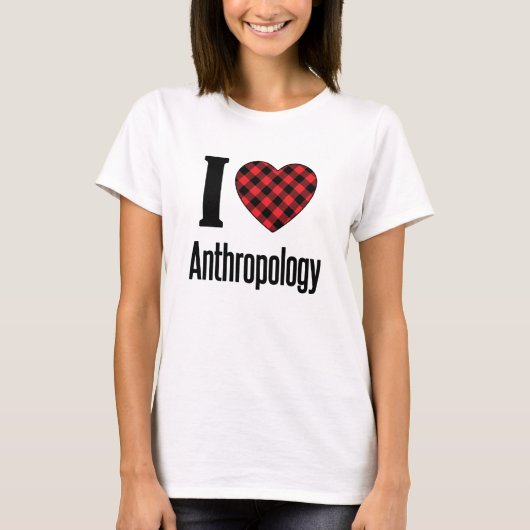 I Love Anthropology T-Shirt (Vorderseite)