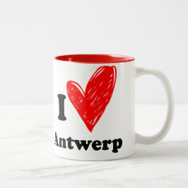 I love Antwerp Zweifarbige Tasse