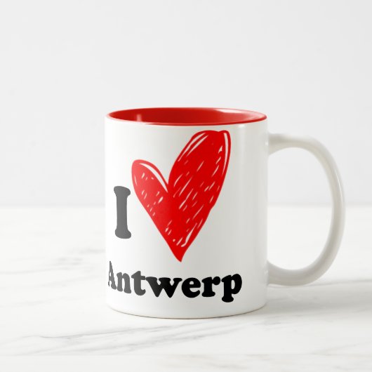 I love Antwerp Zweifarbige Tasse (Rechts)