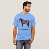 I Love Arabians Dark Bay Horse T-Shirt (Vorne ganz)