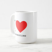 I love arm wrestling kaffeetasse (Vorderseite Links)