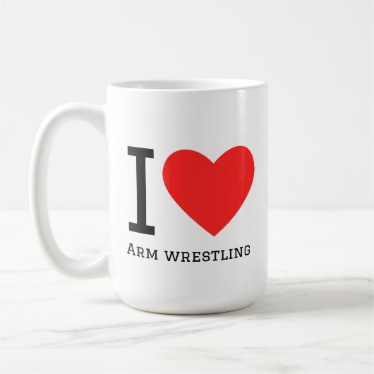 I love arm wrestling kaffeetasse (Links)