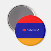I Love Armenia, flag of Armenia Magnet (Vorderseite/Rückseite)