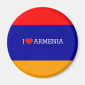 I Love Armenia, flag of Armenia Magnet (Vorne)
