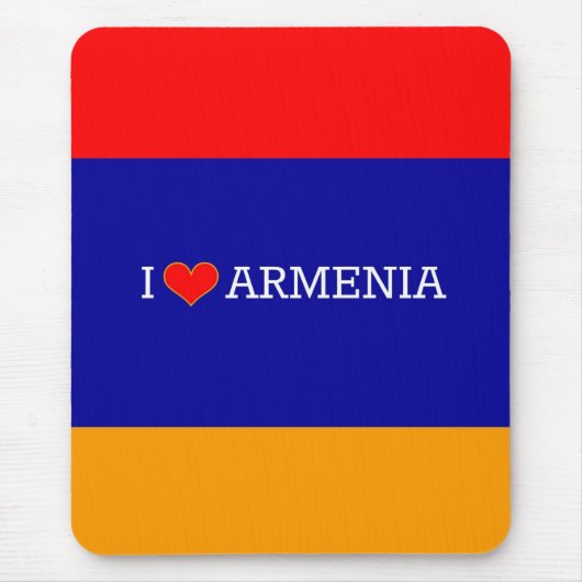 I Love Armenia, flag of Armenia Mousepad (Vorne)