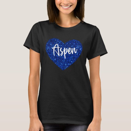 I Love Aspen Colorado Cute Heart T-Shirt (Vorderseite)