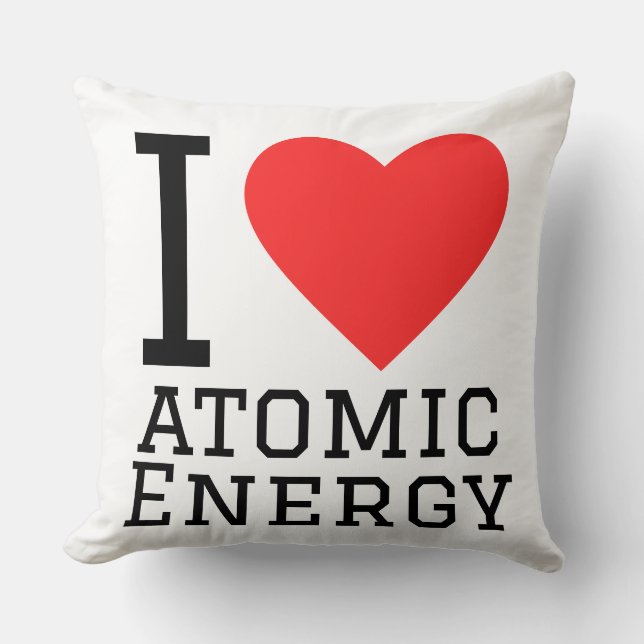 I love atomic energy  kissen (Vorderseite)