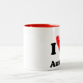 I love Austin Zweifarbige Tasse (Mittel)