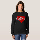 I Love Australia  Aussie   For Women Girls Sweatshirt (Vorne ganz)