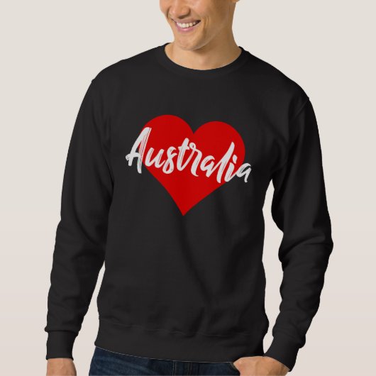 I Love Australia  Aussie   For Women Girls Sweatshirt (Vorderseite)