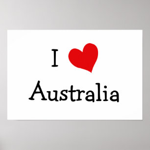 I Love Australia Poster