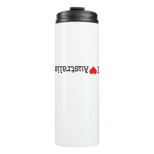 I Love Australia Thermosbecher (Vorderseite)