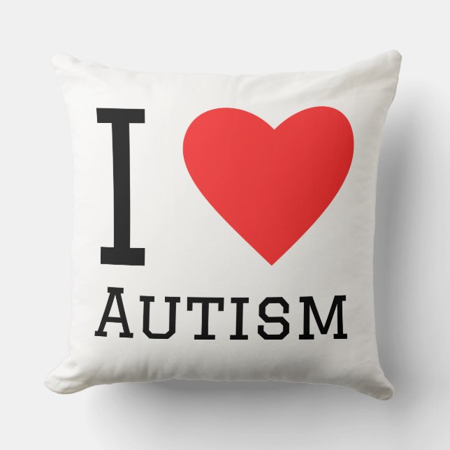 I love autism kissen (Vorderseite)