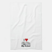 I LOVE Avion Kitchen Towel Geschirrtuch (Vertikal)