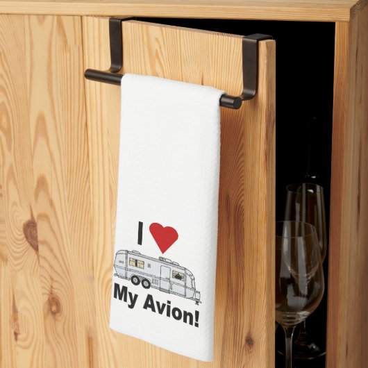I LOVE Avion Kitchen Towel Geschirrtuch (Drittel gefaltet)