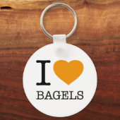 I LOVE BAGELS SCHLÜSSELANHÄNGER (Vorderseite)