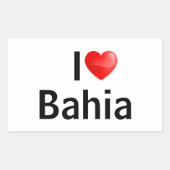 I love Bahia Rechteckiger Aufkleber (Vorderseite)