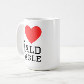 I love bald eagle  kaffeetasse (Vorderseite Links)