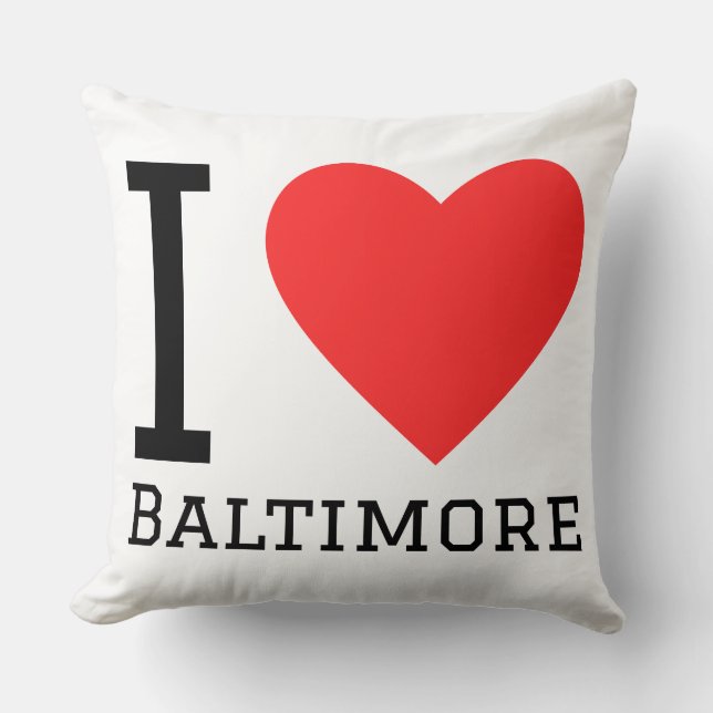I love Baltimore  Kissen (Vorderseite)