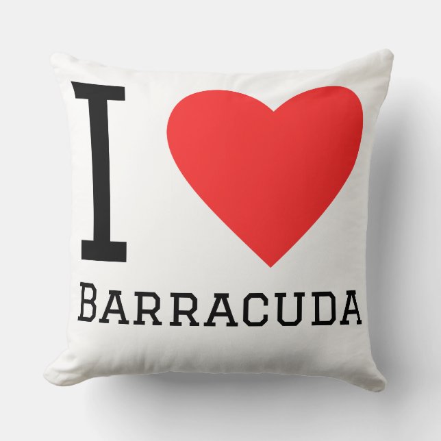 I love barracuda kissen (Vorderseite)