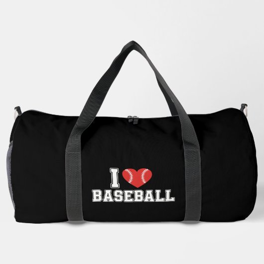 I Love Baseball Duffle Bag (Rückseite)