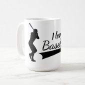 I love Baseball Kaffeetasse (Vorderseite Links)
