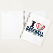 I Love Baseball Player & Team Planner Design Planer (Anzeige)