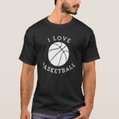 I Love Basketball Fan Favorite T-Shirt (Vorderseite)