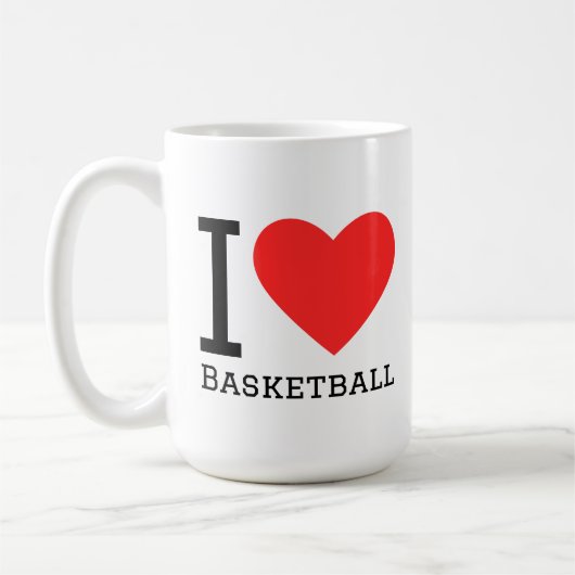 I love basketball kaffeetasse (Links)
