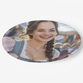 I LOVE BAVARIA - Paper Plate Pappteller (Schrägansicht)