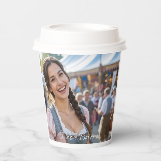 I LOVE BAVARIA PAPPBECHER (Vorderseite)