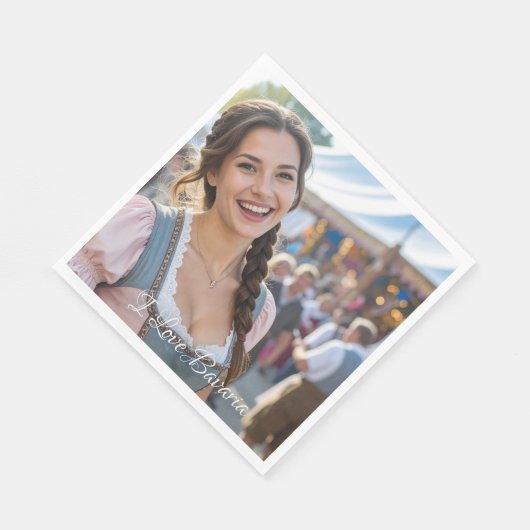 I LOVE BAVARIA SERVIETTE (Ecke)