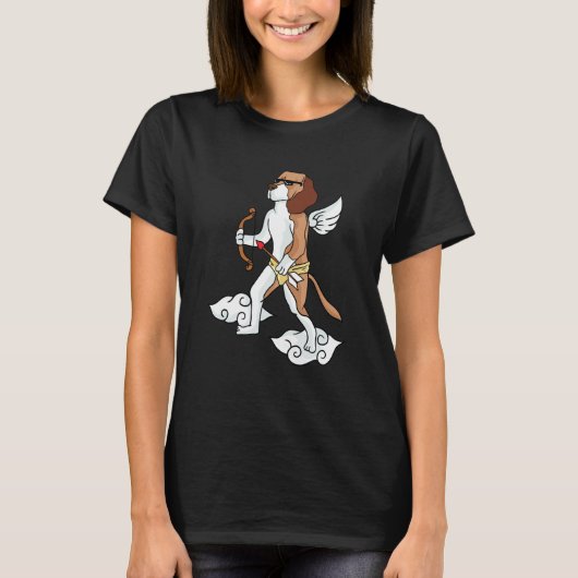 I Love Beagles Cupid Beagle Dog  Heart Valentines  T-Shirt (Vorderseite)