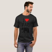 I Love Bears I Heart Bears Bear lover Grizzly Brui T-Shirt (Vorne ganz)