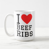 I love beef ribs kaffeetasse (Links)