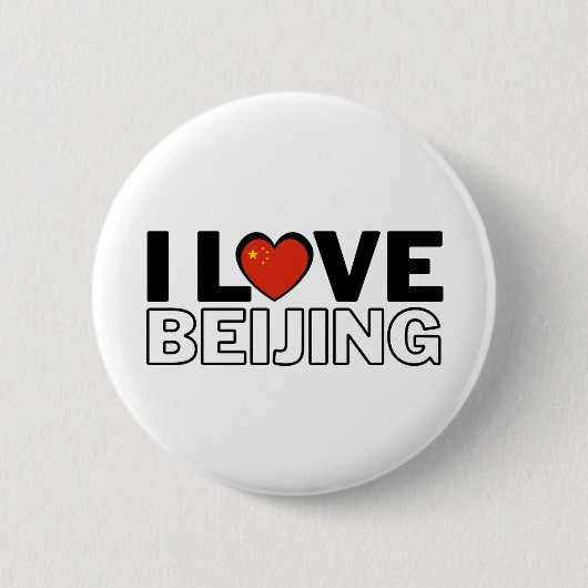 I LOVE BEIJING - For real Beijingers! Button (Vorderseite)