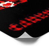 I Love Being A Caregiver Flannel Gift Valentine's Poster (Ecke)