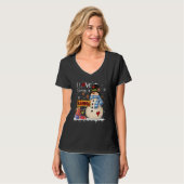 I Love Being A Gamma Snowman Xmas Santa Family Chr T-Shirt (Vorderseite Vollansicht)