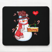 I Love Being A Grammy Snowman Xmas Happy New Merry Mousepad (Vorne)