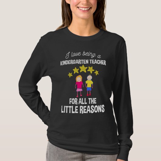 I Love Being A Kindergarten Teacher T-Shirt (Vorderseite)