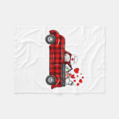 I Love Being A Nicu Nurse Valentine Buffalo Plaid  Fleecedecke (Vorderseite (Horizontal))