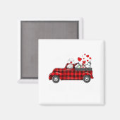 I Love Being A Nicu Nurse Valentine Buffalo Plaid  Magnet (Vorderseite/Rückseite)