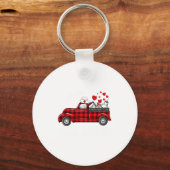 I Love Being A Nicu Nurse Valentine Buffalo Plaid Schlüsselanhänger (Vorderseite)
