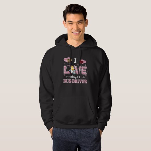 I Love Being Bus Driver Easter Gnome Job Title Hoodie (Vorne ganz)