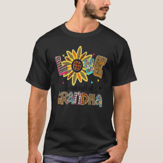 I Love Being Called Grandma Nana Gigi Sunflower T-Shirt