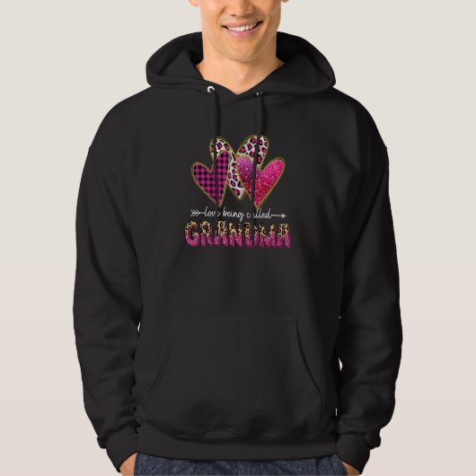 I Love Being Called Grandma Valentine Mothers day Hoodie (Vorderseite)
