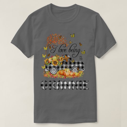 I love being GRANNIELovely Truck Autumn T-Shirt (Design vorne)